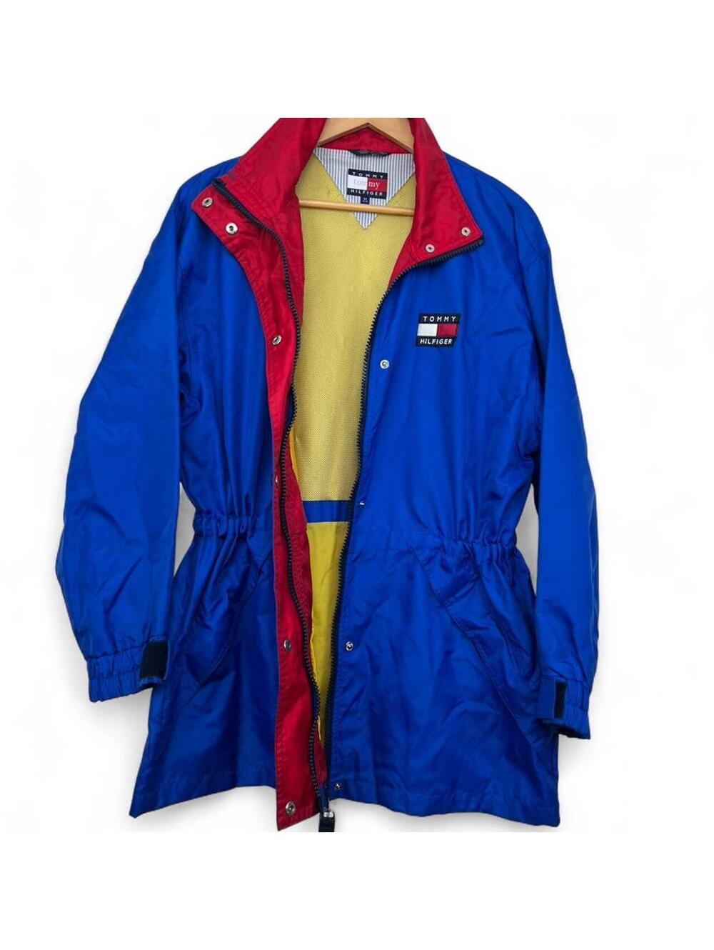 Tommy Hilfiger Vintage 90s Flag Logo Colorblock Sailing Jacket Unisex Sz M